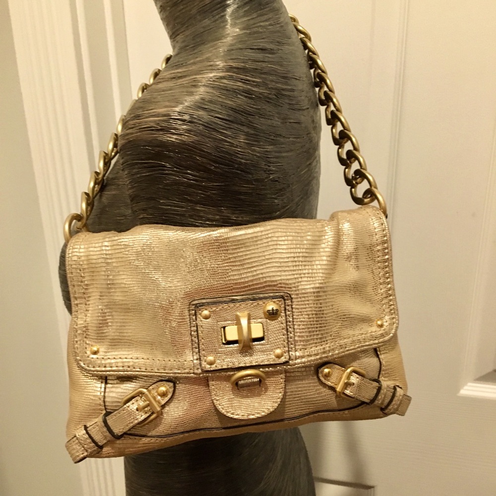 Juicy Couture champagne colored mini shoulder bag